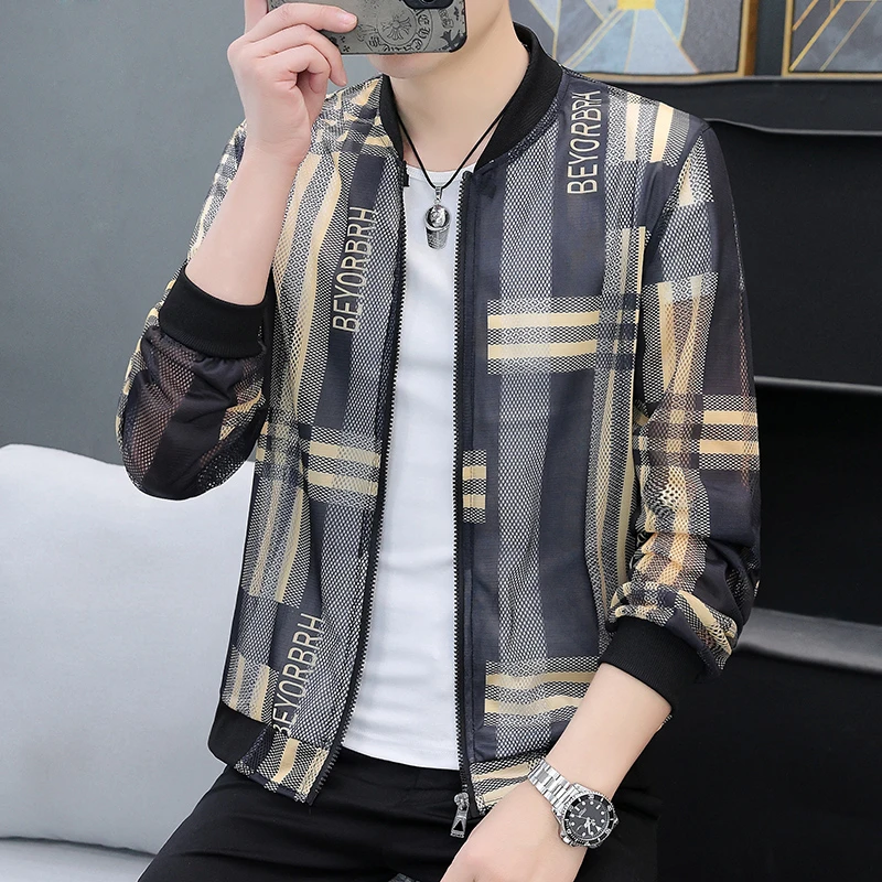 孙尚新款男士夏季防晒外套印花户外休闲轻薄百搭透气防晒夹克199