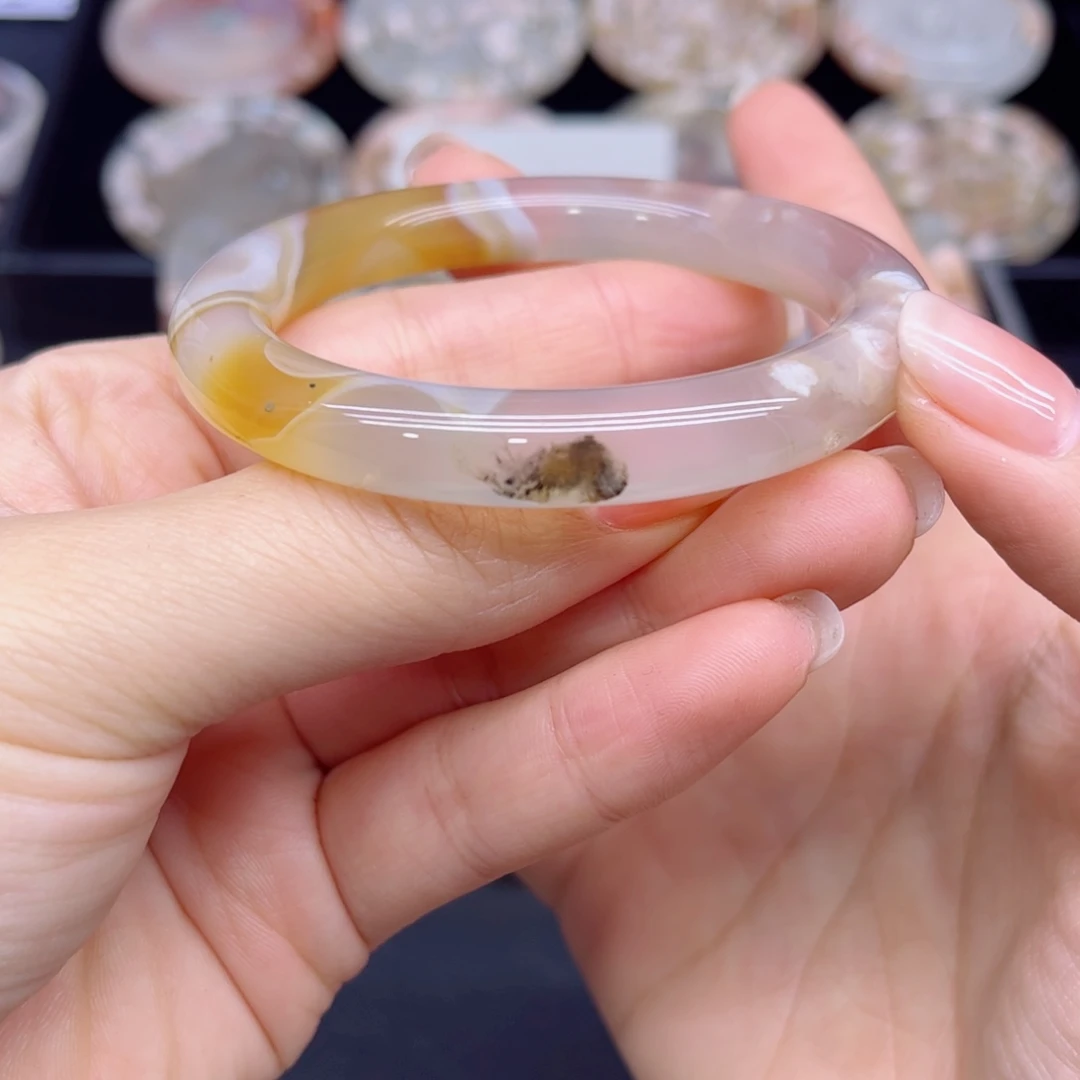 玛瑙/玉髓未镶嵌手镯56@