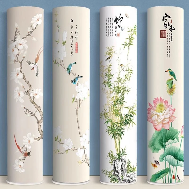 立式空调防尘罩圆柱形柜机格力美的海尔小米立体柜式圆形花卉罩套