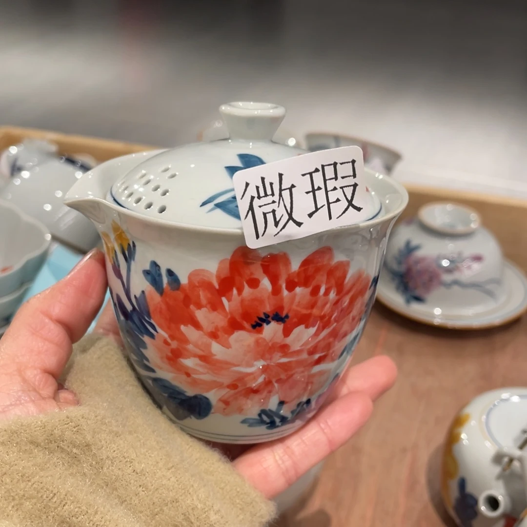 有瑕釉下彩纯手绘