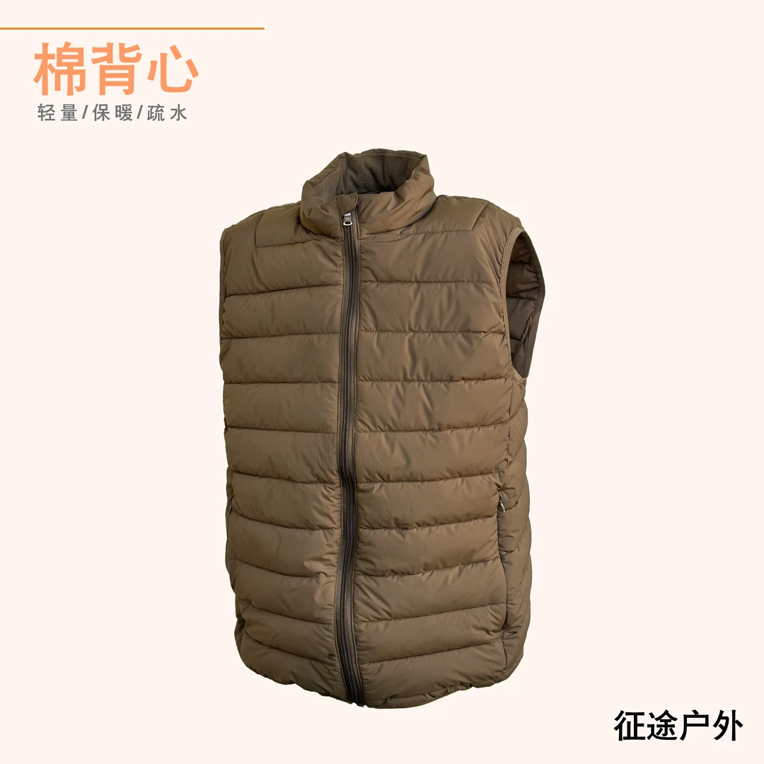 19边防棉巡逻棉背心土黄色马甲坎肩寒区保暖棉背心