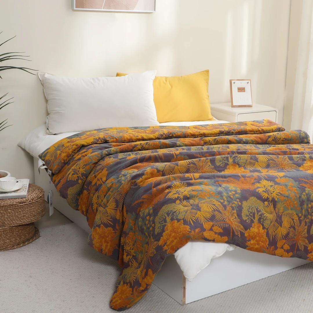 双人【热带雨林被子】2.0*2.3高端A类亲肤柔软透气纯棉机洗加厚保暖