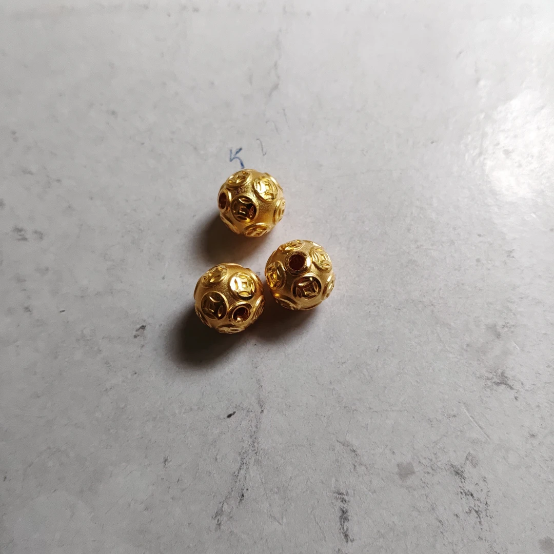 金元宝足金999貔貅珠子首饰