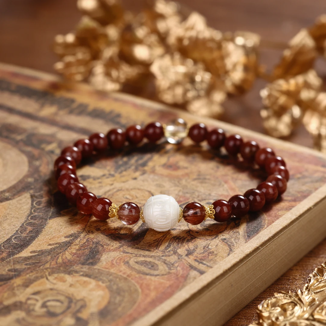 【诗语】18k红发晶DIY手串多样性发一 QT-690 Y1-175