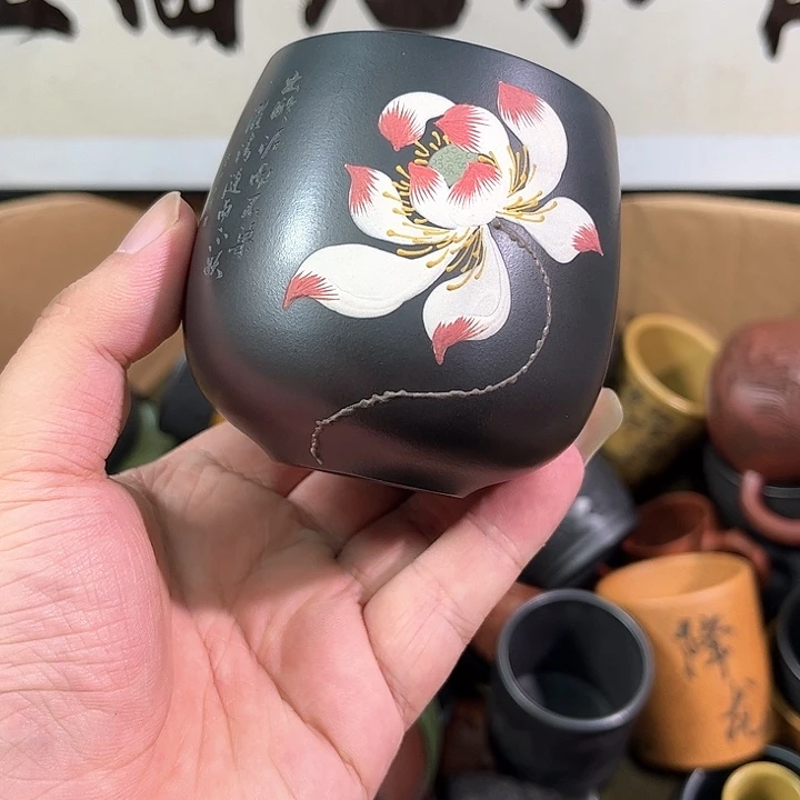 茶杯紫砂全手工紫砂主人杯