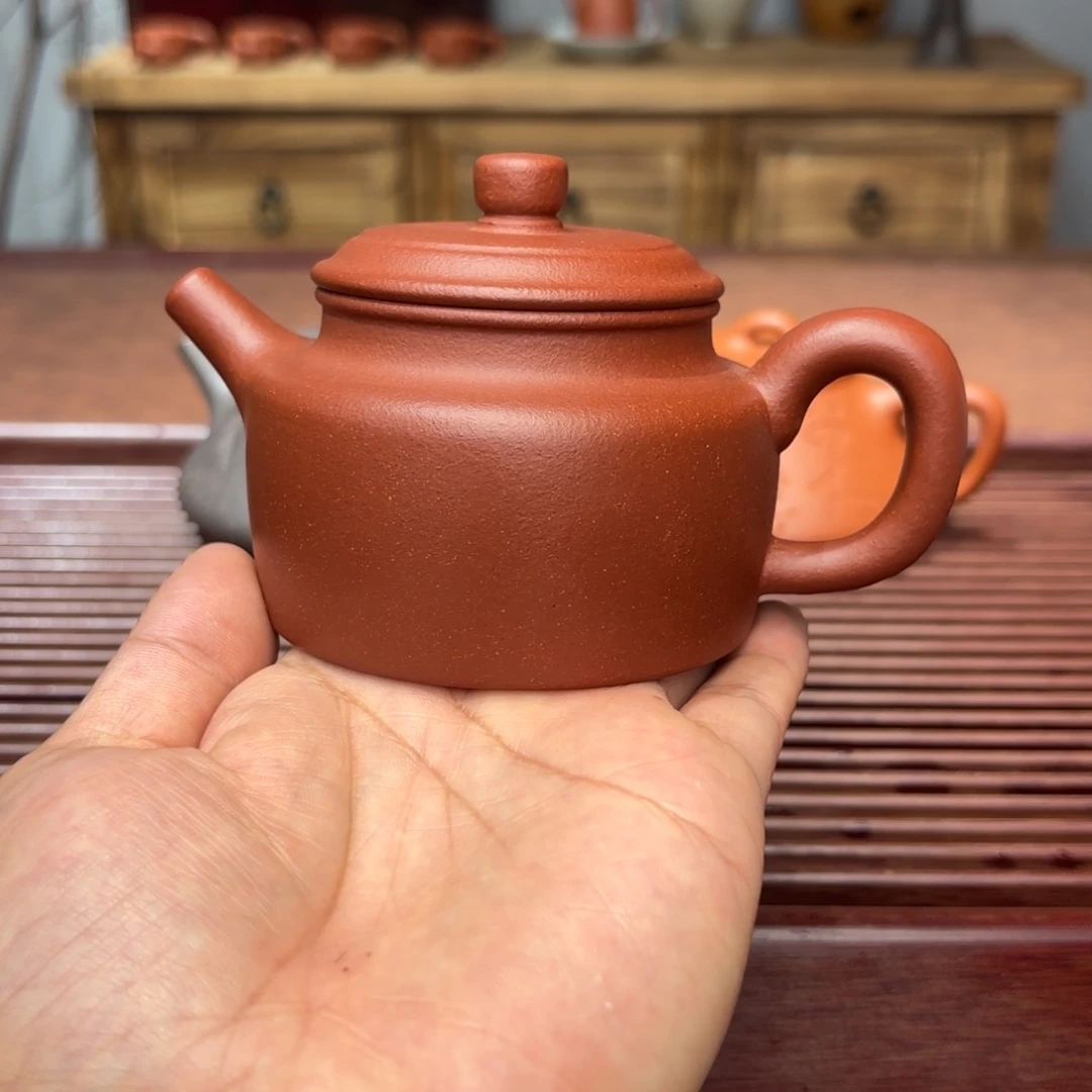 茶壶紫砂德钟180毫升红降坡
