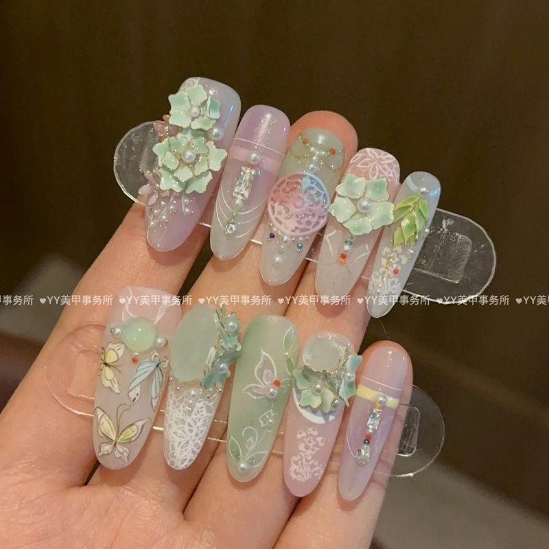 捕梦网03穿戴甲手绘