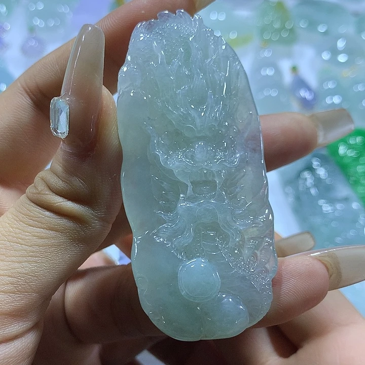 翡翠未镶嵌颈饰天然翡翠A货吊坠