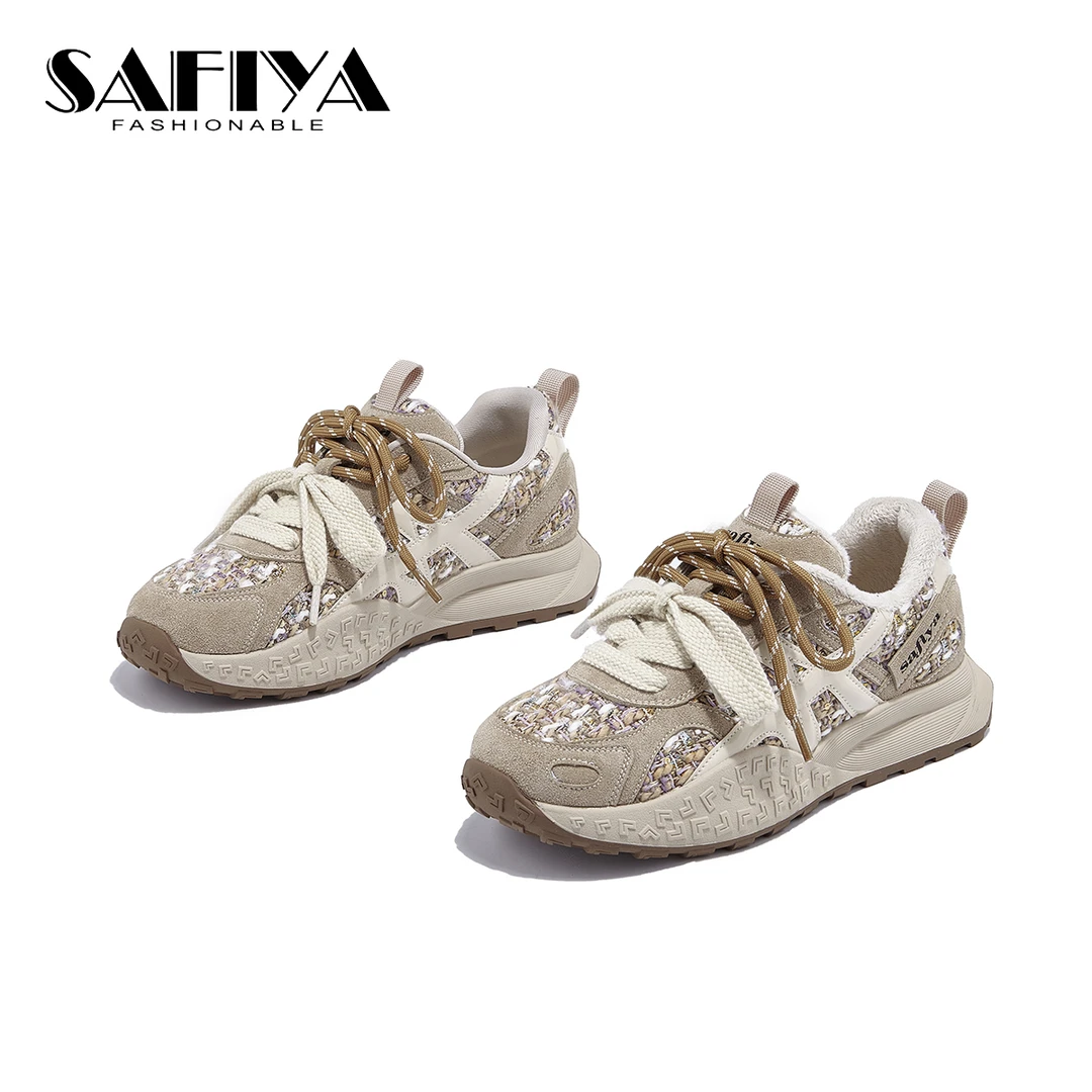 索菲娅Safiya2025冬季新款时尚舒适轻便休闲运动阿甘鞋SFD4112D85