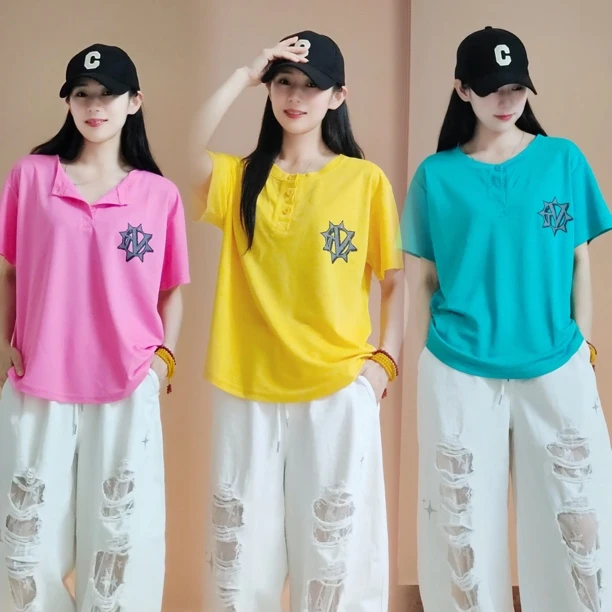 515夏季冰感减龄短袖，垂感好，男女同款百搭宽松时尚大码休闲