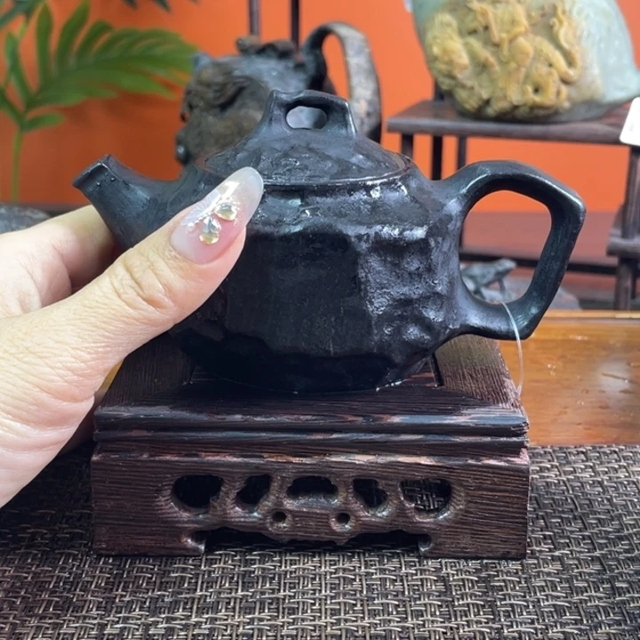 0****ゆ冰碛岩石壶茶具