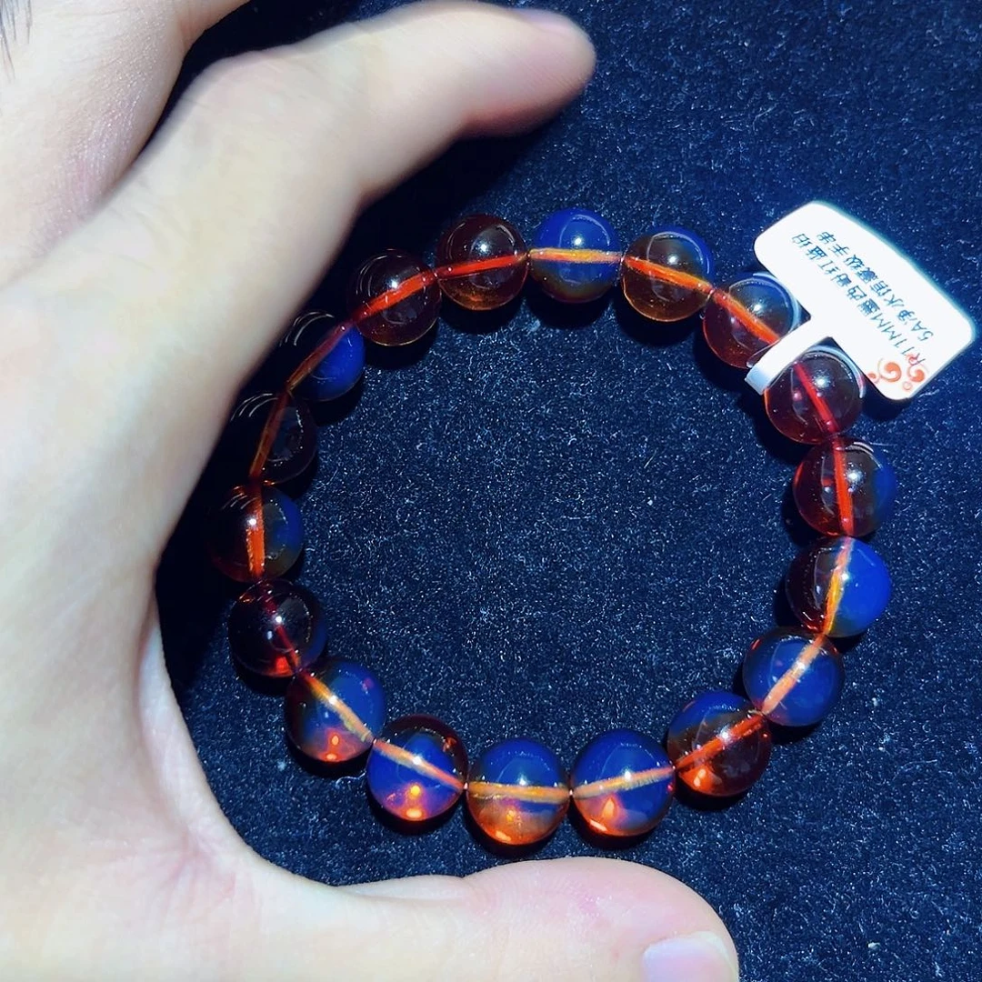 蓝珀未镶嵌珠宝奇石11mm