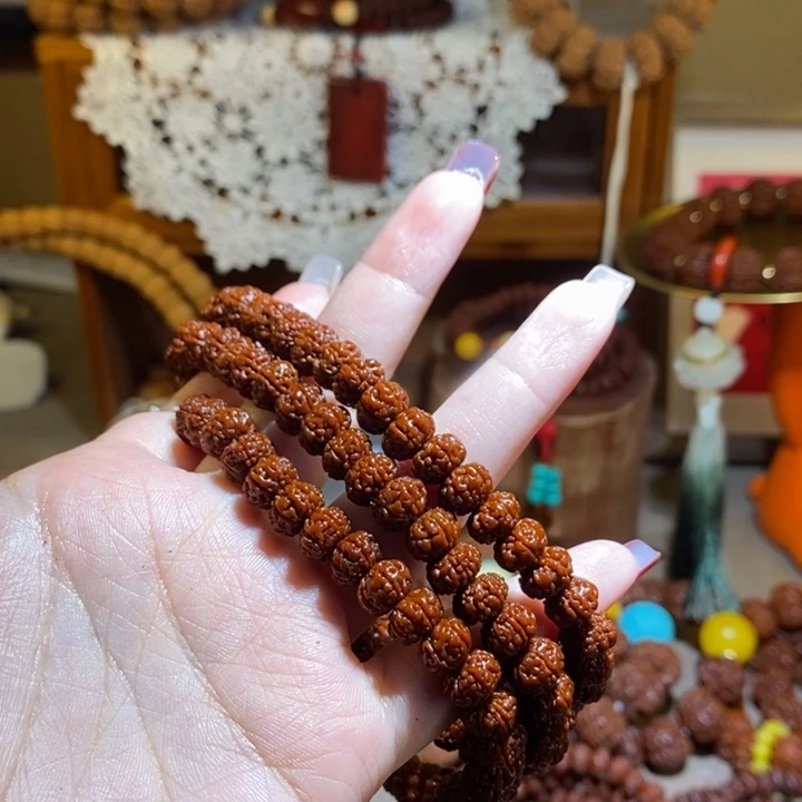 诚***下金刚菩提手串96玉华矮桩满肉树王108一物