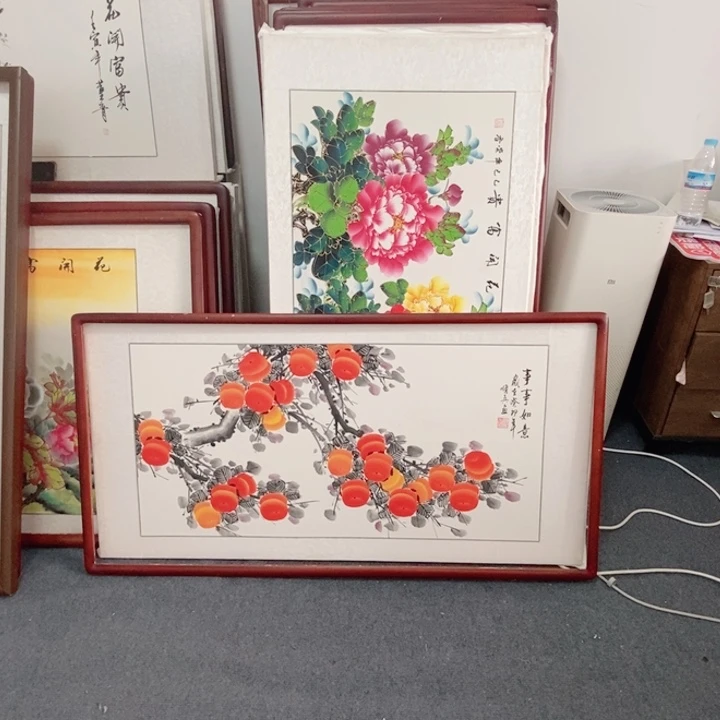国画125*65尺寸带框包邮送到家