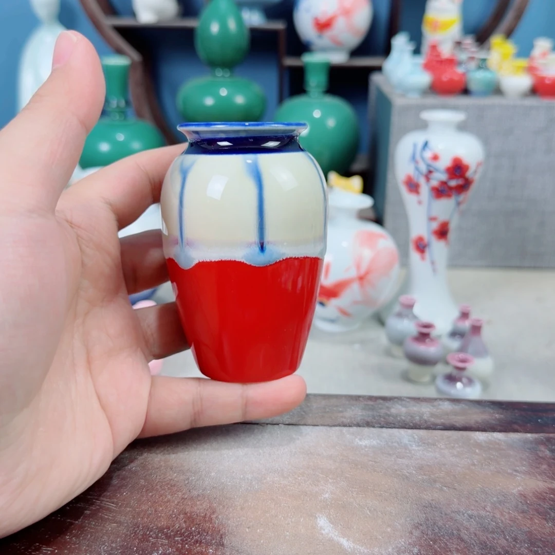 陶瓷手工小花器摆件