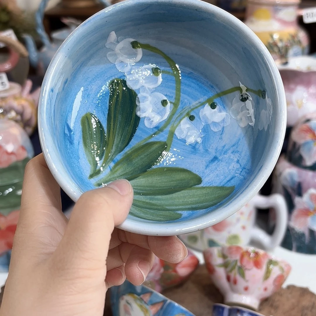 景德镇手绘高温釉下彩陶瓷茶具