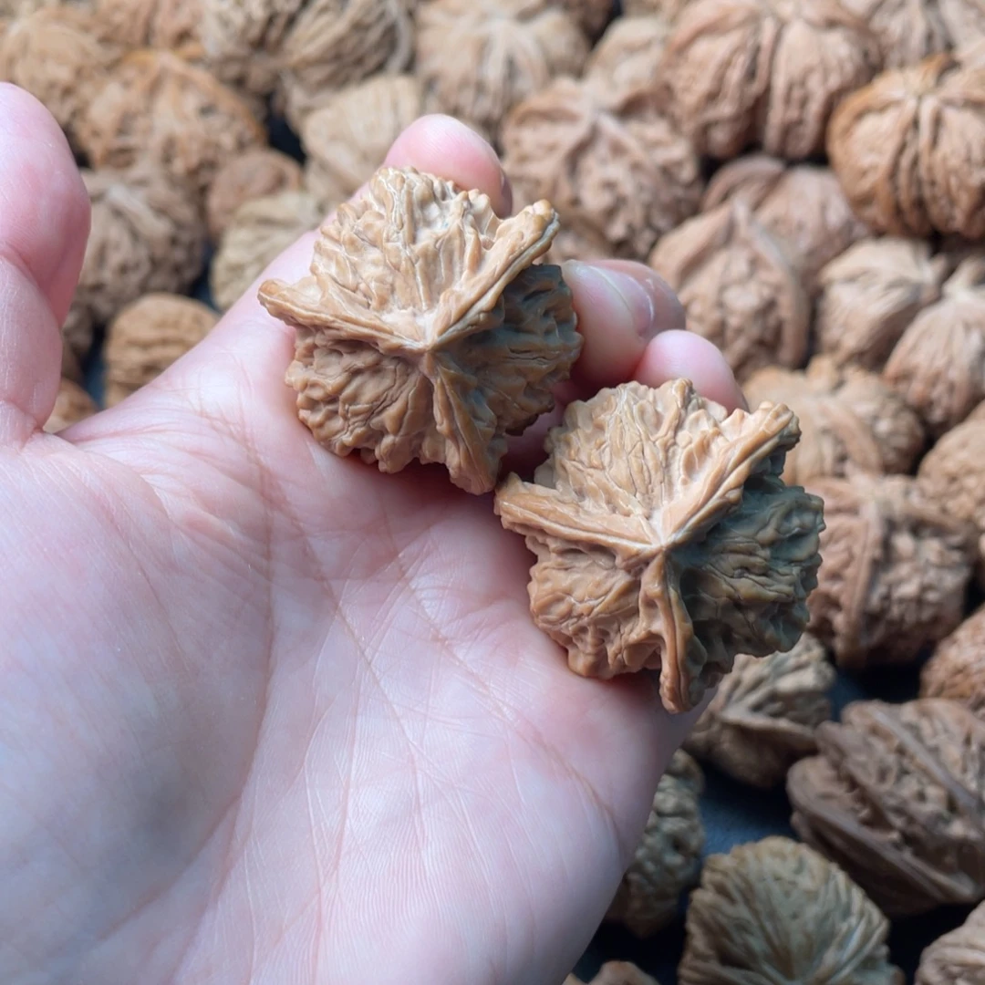 文玩核桃把件38盘山三棱