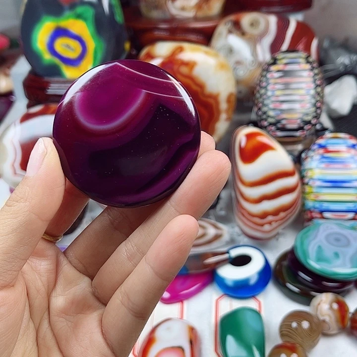 玛瑙/玉髓未镶嵌耳饰