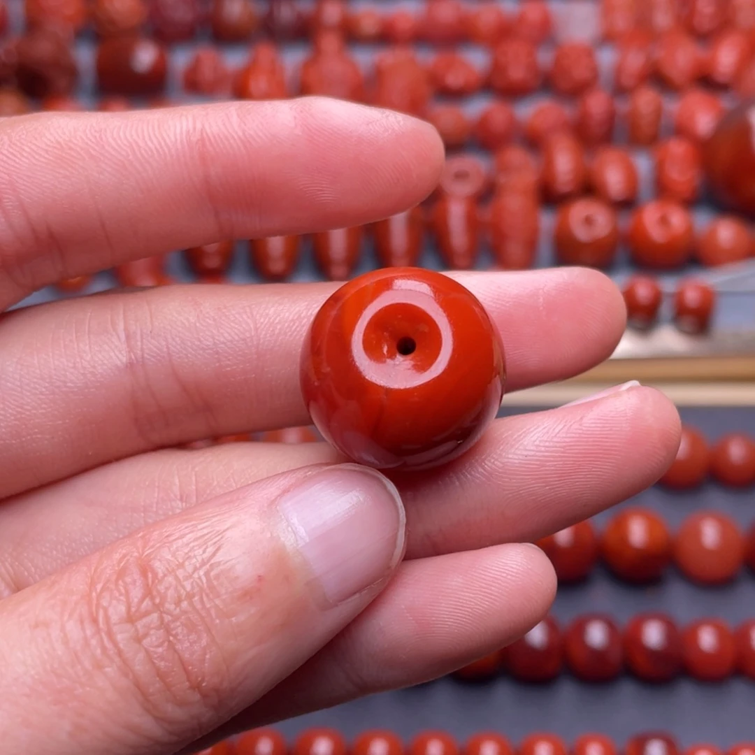 南红玛瑙其他未镶嵌W19瓦西柿子红苹果珠