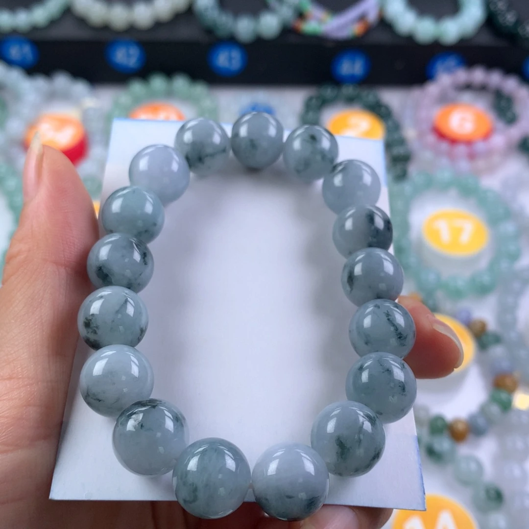 翡翠未镶嵌手链卡12.2