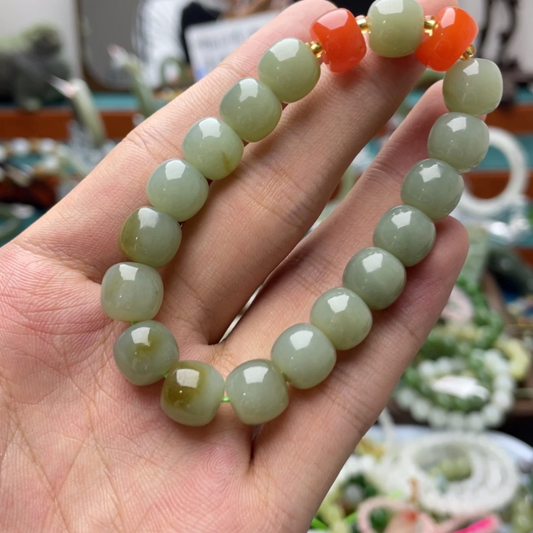 和田玉未镶嵌手链25