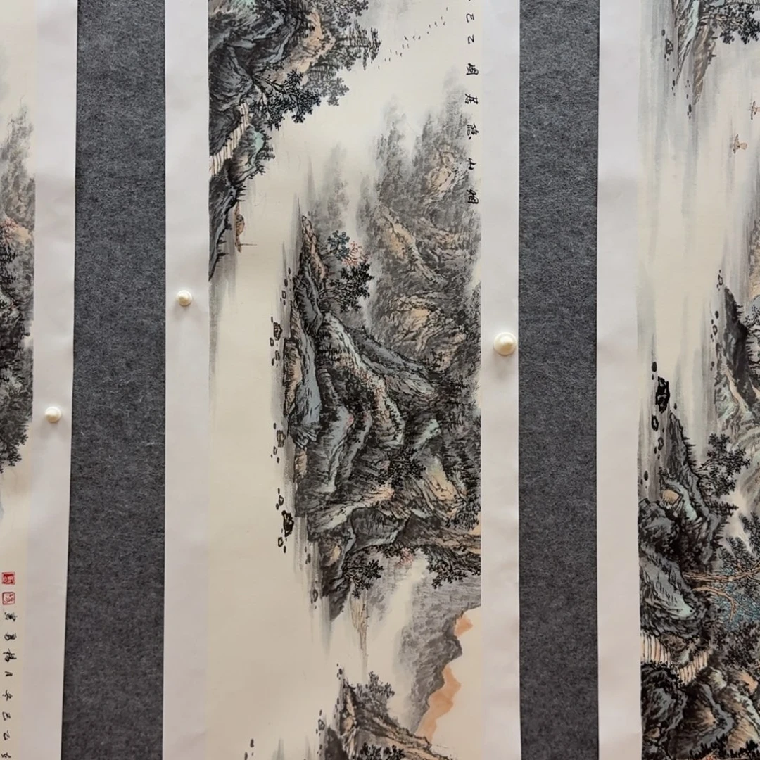 国画杨勇138x34尺寸