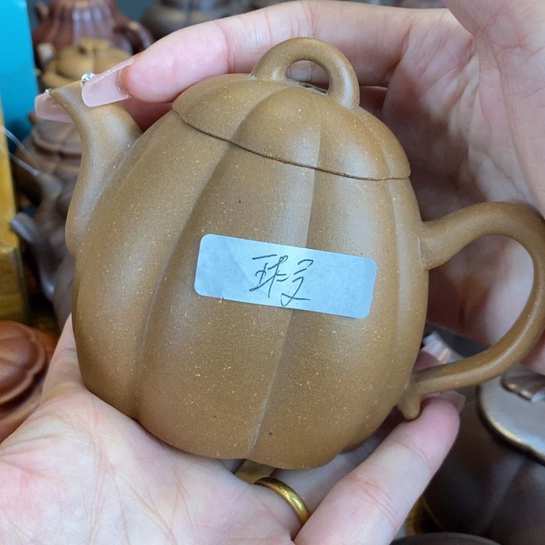 茶壶紫砂原矿泥料手工壶直播间