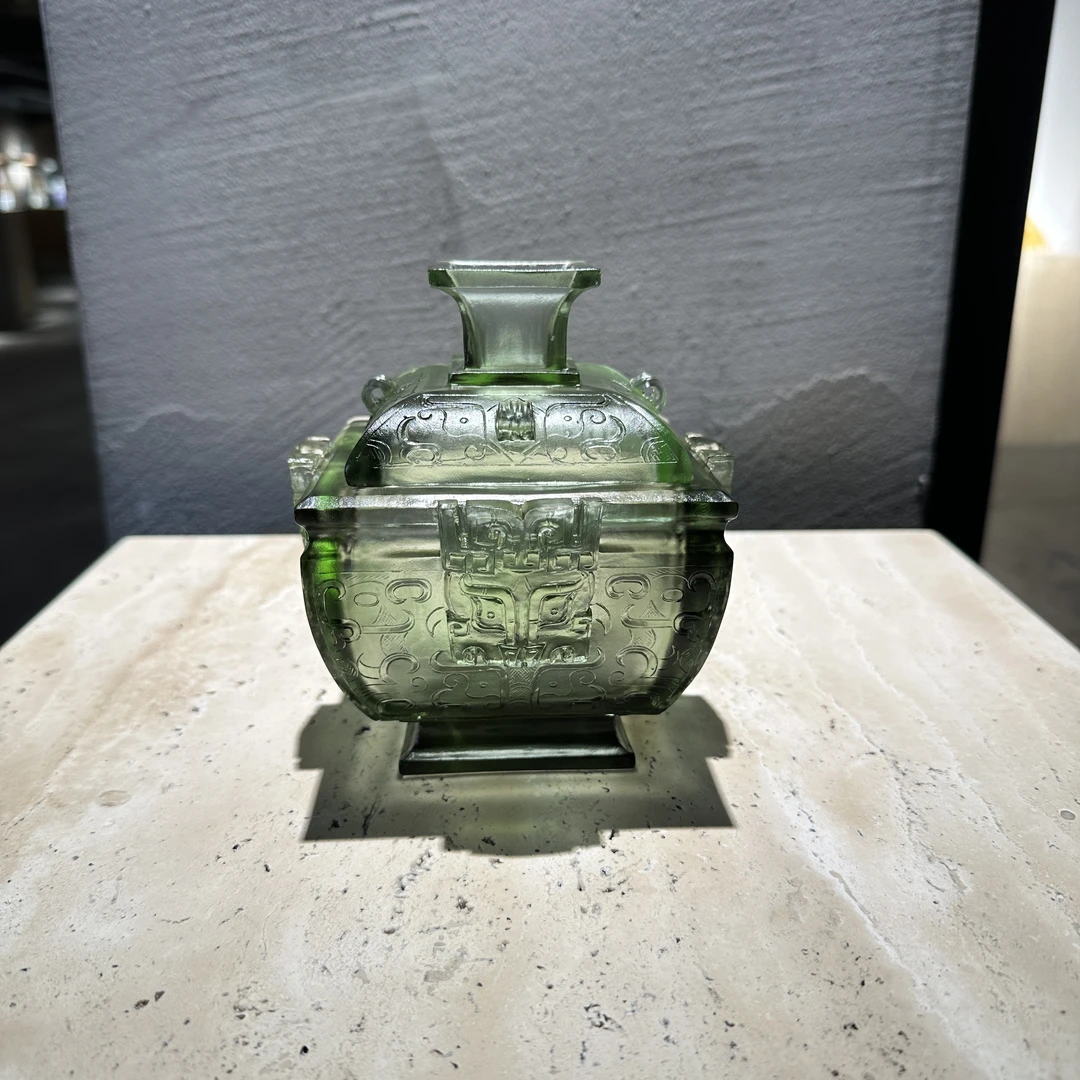 璨石美学【方彝】轻奢中式美式意式极简餐桌玄关艺术收纳新中式摆件