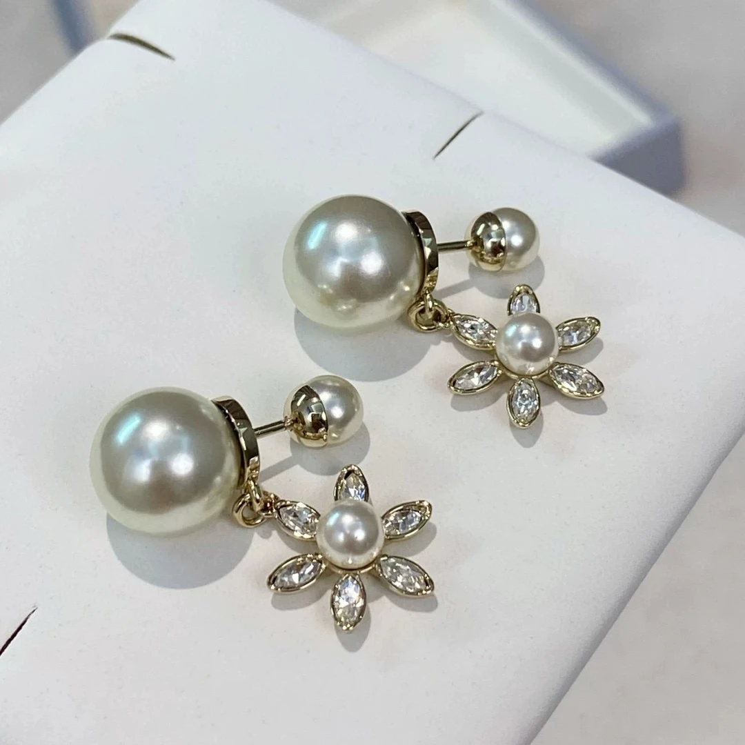 铜合金耳饰 精品/新款太阳花一款两戴耳环经典耳钉女百搭时尚耳饰