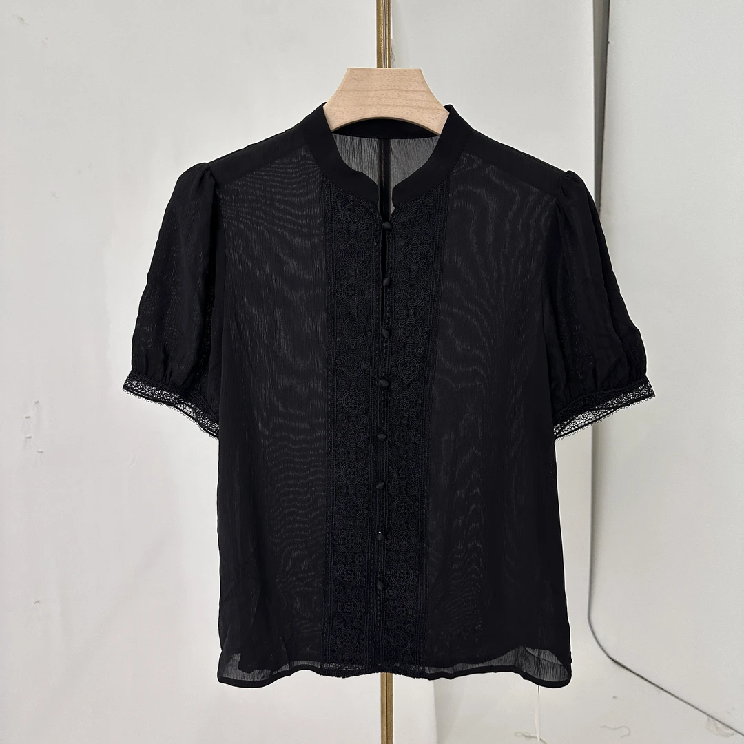 薄款短袖法式小衫5506