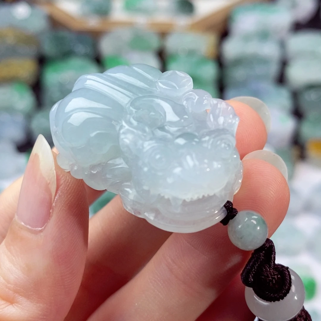 翡翠未镶嵌颈饰天然