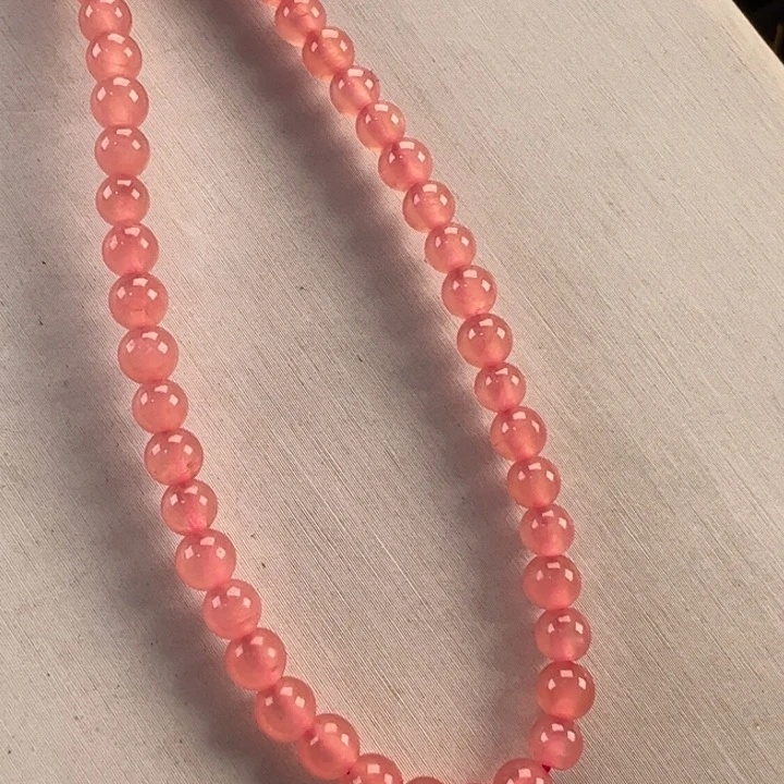 菱锰矿（红纹石）手串未镶嵌怒*西