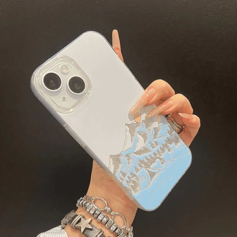 【羽纱IMD】雪山日出手机壳适用苹果/华为/荣耀/VIVO/OPPO/小米红米