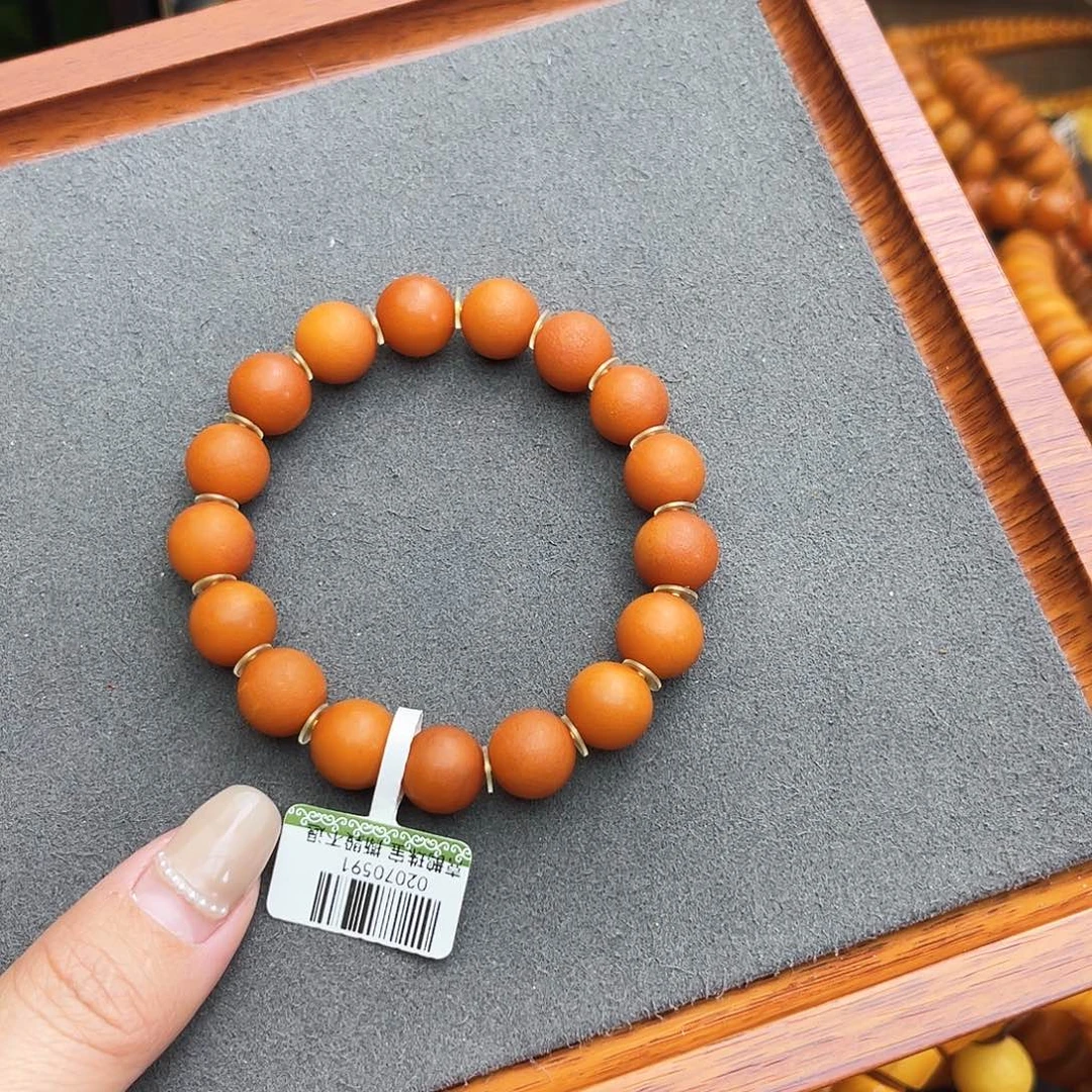 琥珀手链未镶嵌11m 橘皮
