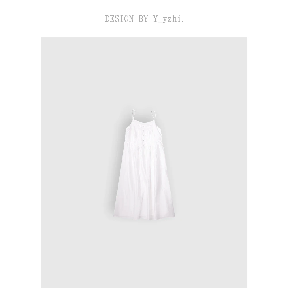y_yzhi 里物｜白色清凉夏季连衣裙
