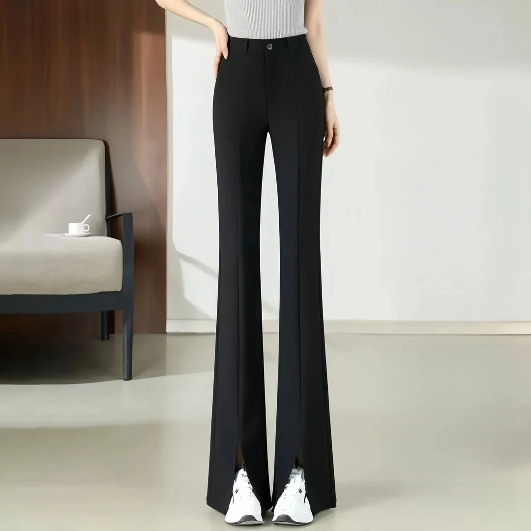 春游夏季新款洋气西装裤女春夏秋高腰显瘦微喇裤休闲裤裤子女款