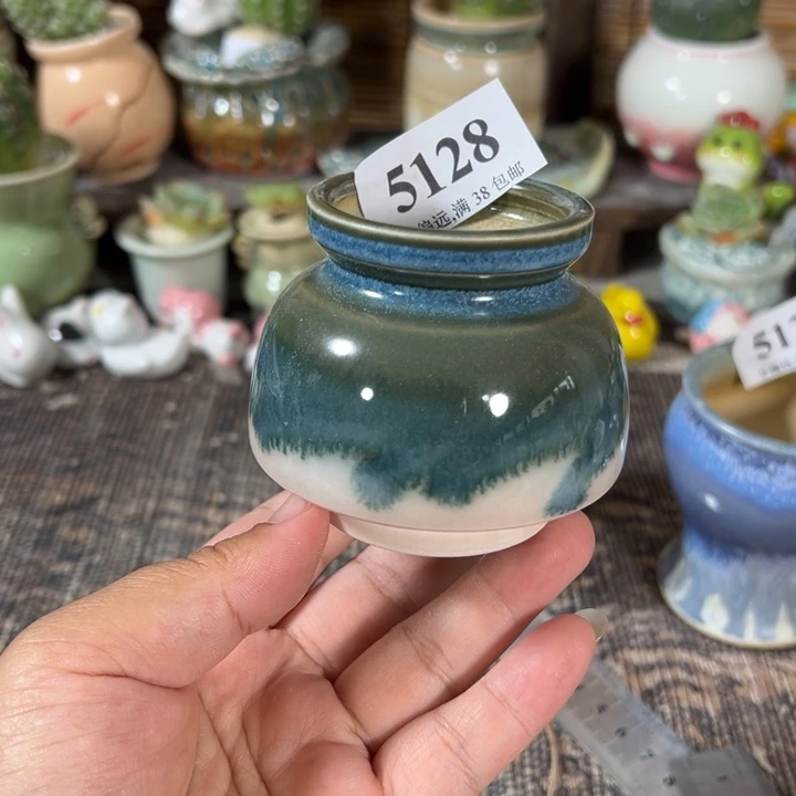 口4 手工花盆满30包邮