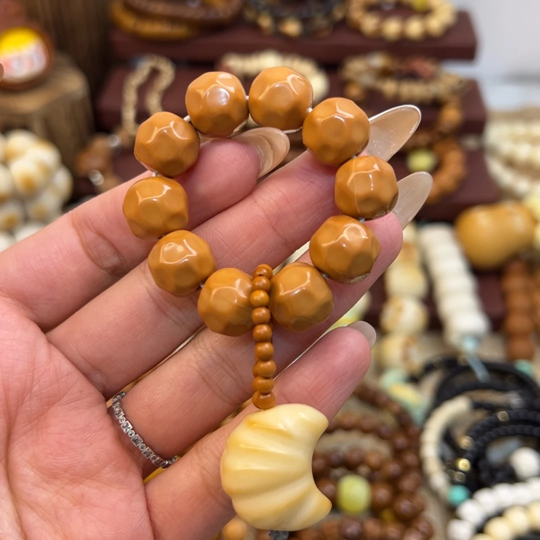 手串猴头核桃手捻牛角包