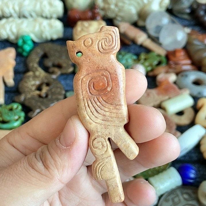 和田玉未镶嵌颈饰34