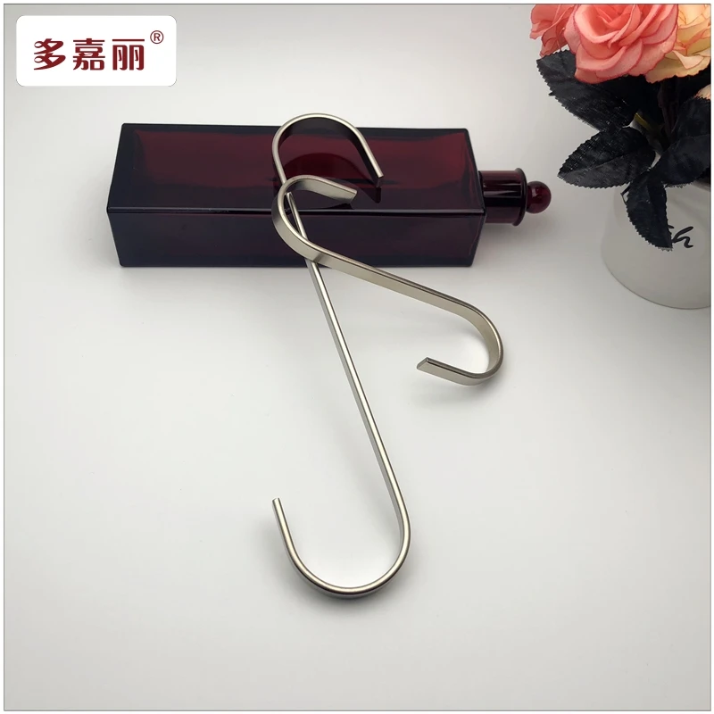 服装店S挂钩韩版防不锈钢哑光银色珠镍牛仔裤吊环勾扁S勾加长挂钩