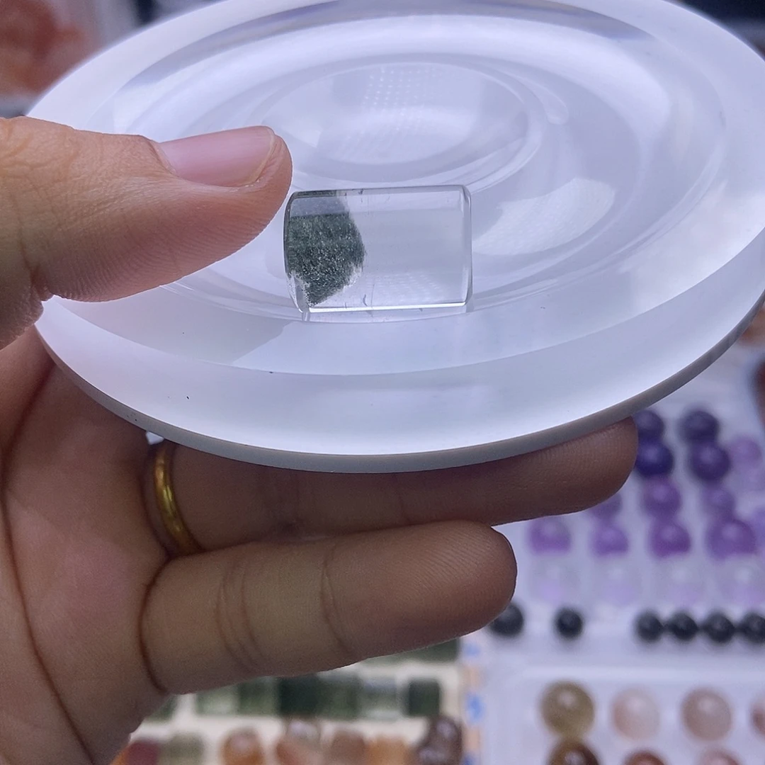 盯***手链银S925镶嵌水晶天然水晶定制打孔不退换
