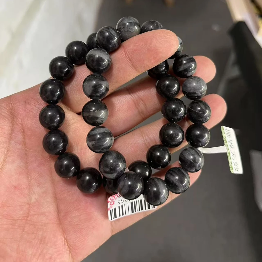 天然和田玉聚墨青花手串卡12左右多样性拍一发一