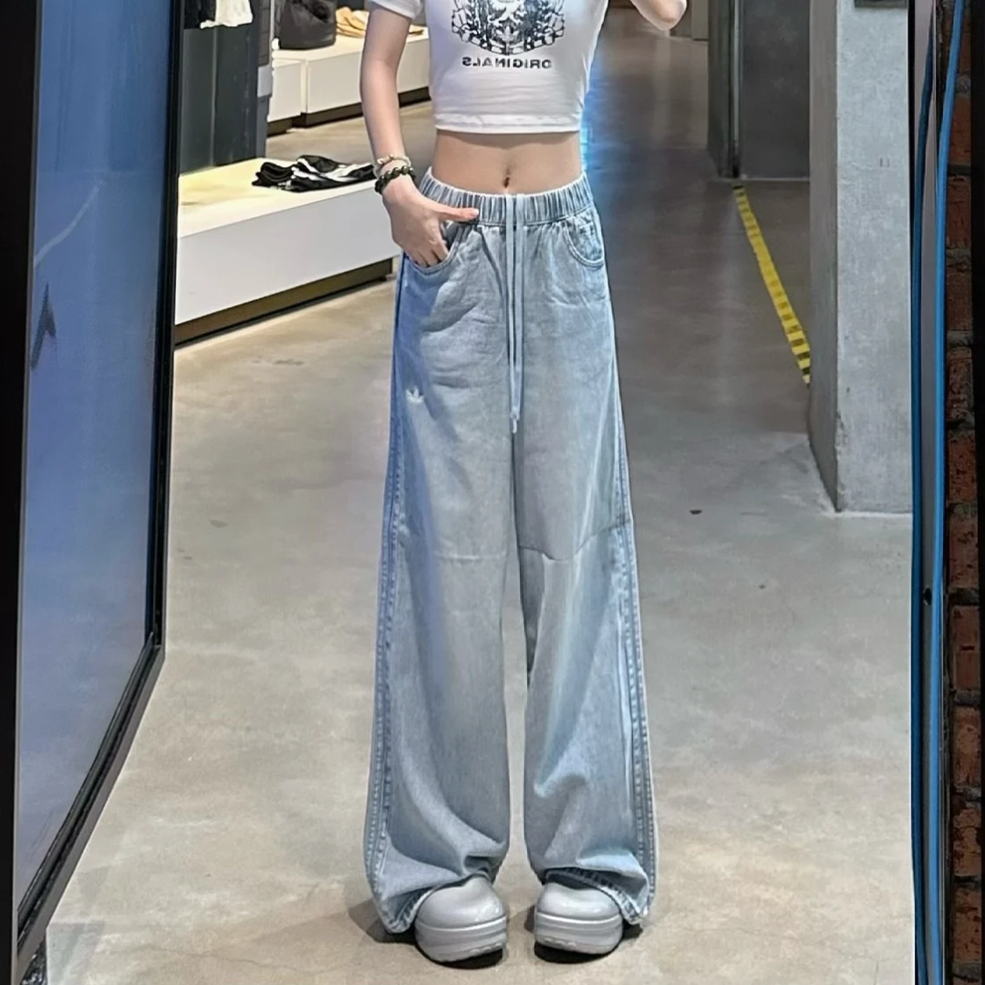 adidas阿迪达斯SOFT DENIM ADJUSTABLE JOGGERS 牛仔运动裤KC5837