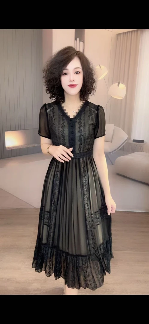 时尚减龄连衣裙【23003】【裙长115】潮流时尚新款