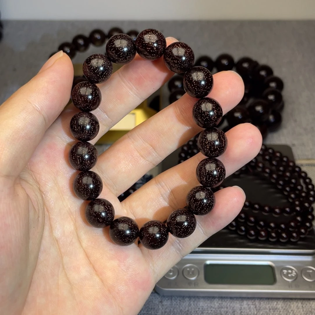 檀香紫檀（小叶紫檀）儒****输1.2 17颗 爆满金星