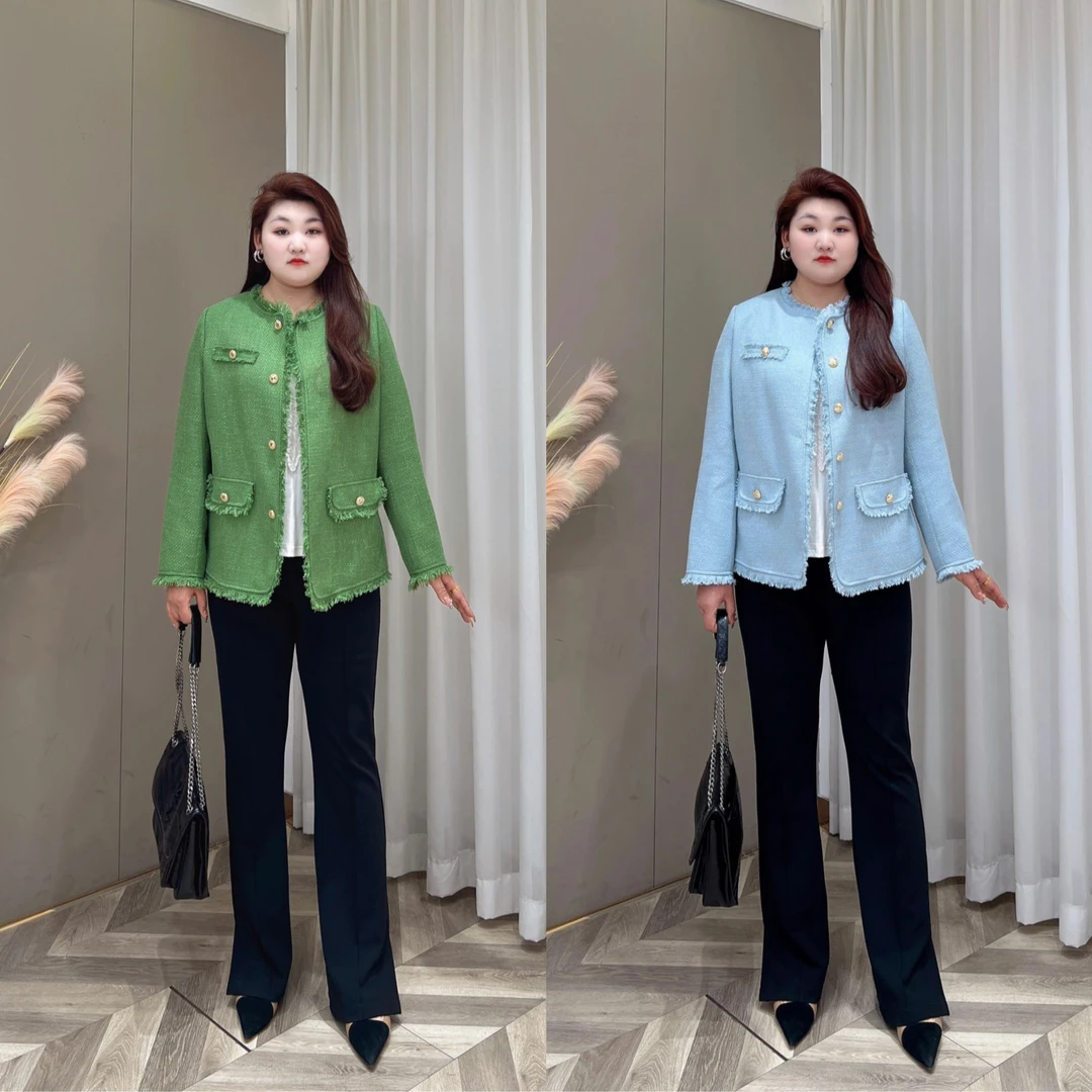 【现货仅外套】PMM81644 早春新款法式流苏小众名媛通勤小香风外套