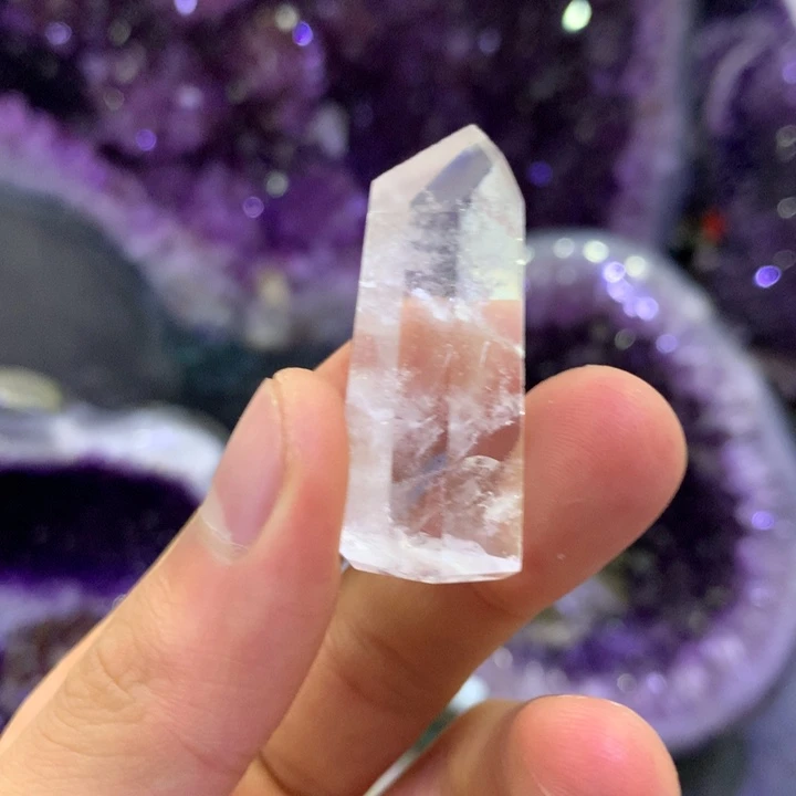 珠宝半成品未镶嵌紫晶白水晶