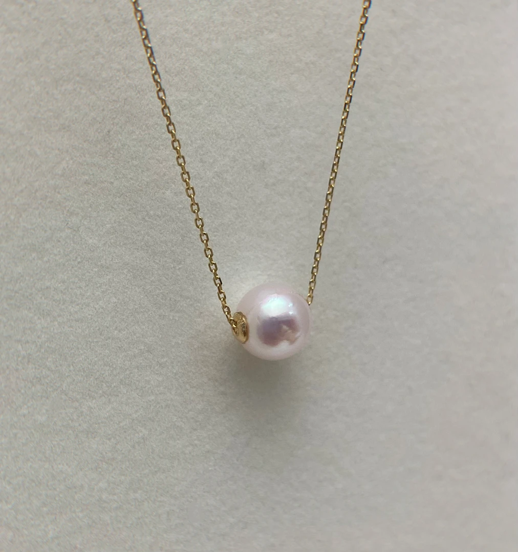 【彤彤珍珠】海水akoya珍珠【路路通】7.5-8.0天女强光吊坠白色时尚