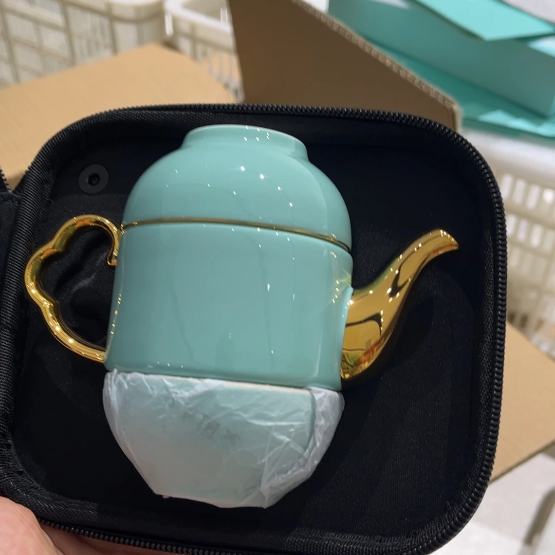 瓷片梅子青旅行壶茶具合格品