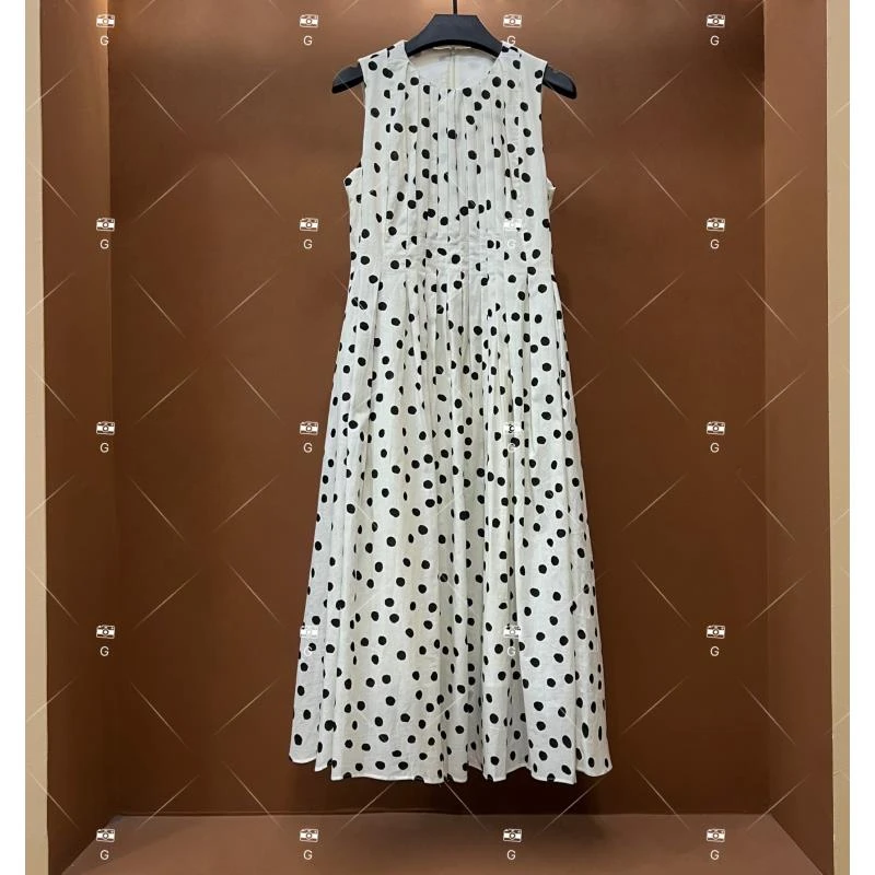 【李娜】夏季新款复古时尚百搭印花无袖连衣裙 H-250